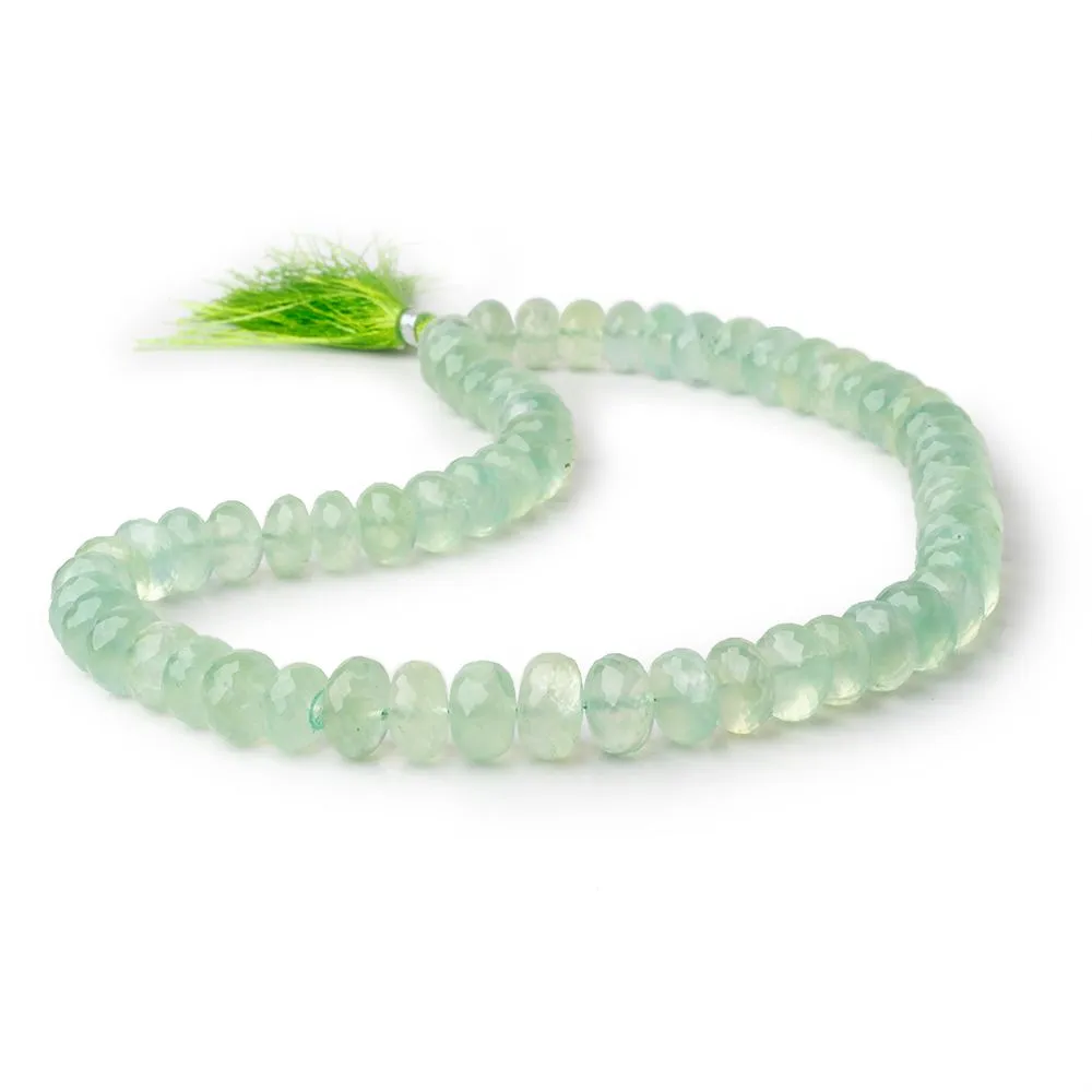 10-13mm Prehnite Faceted Rondelle Beads 17 inch 61 pieces