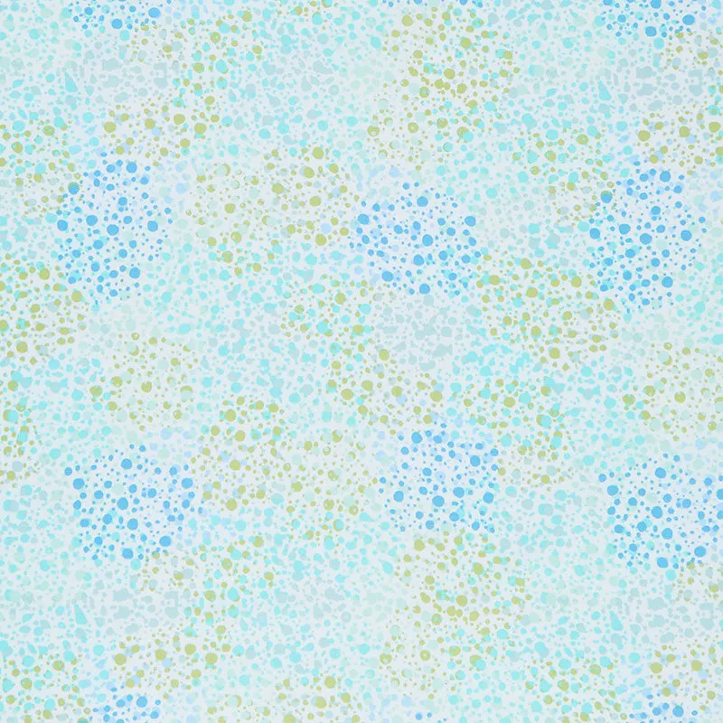 108" Quilt Back - Splatter Dots Mint 108" Wide Backing