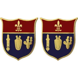 125th Field Artillery Regiment Unit Crest (No Motto) - Sold in Pairs