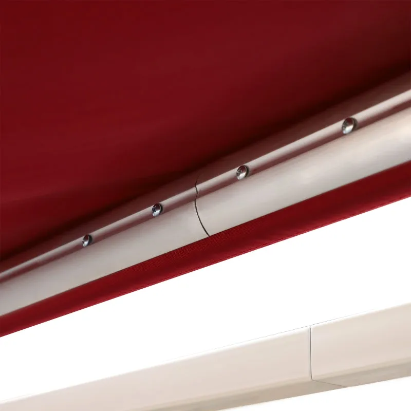 13'x8' Manual Retractable Patio Awning - Wine Red