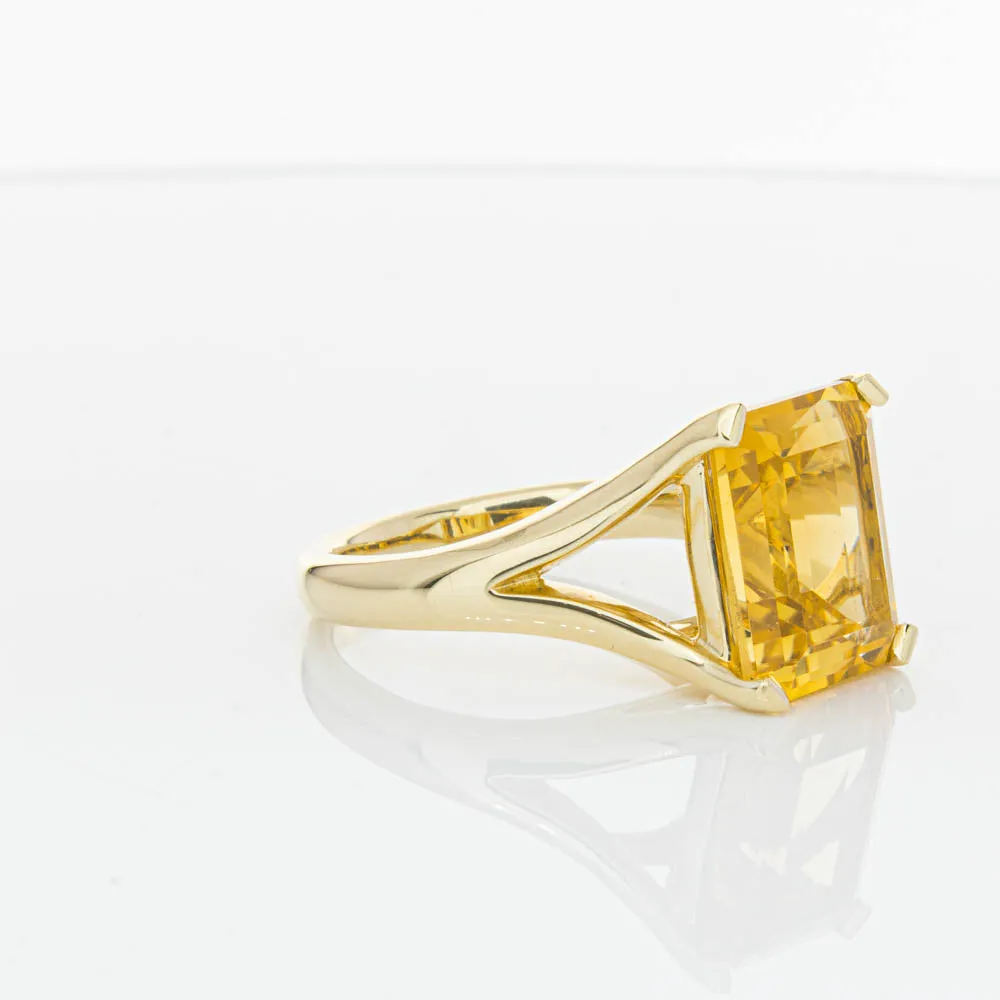 14ct Yellow Gold Citrine Verona Ring