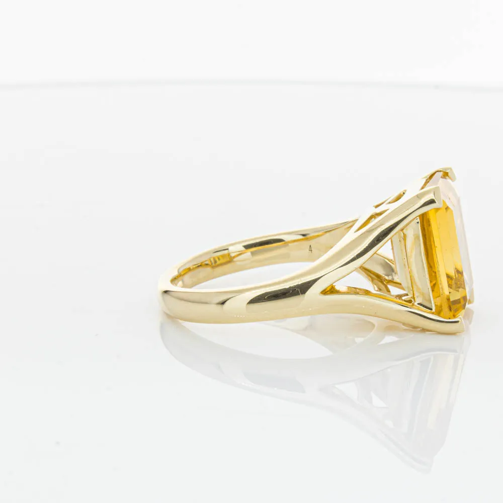 14ct Yellow Gold Citrine Verona Ring