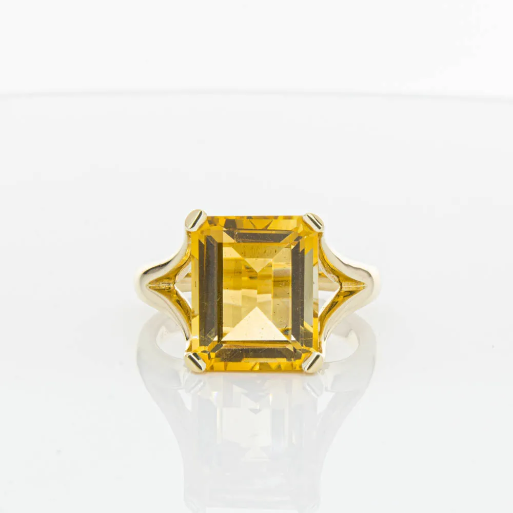 14ct Yellow Gold Citrine Verona Ring