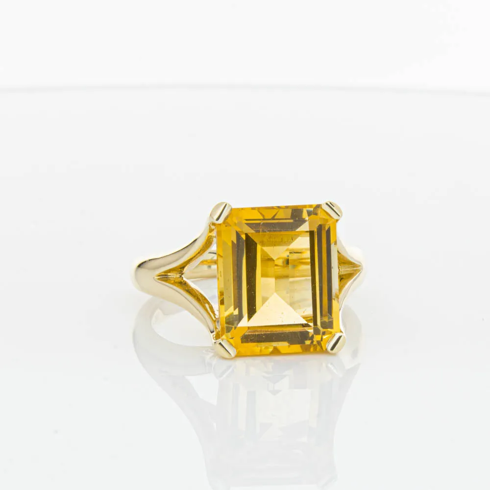 14ct Yellow Gold Citrine Verona Ring