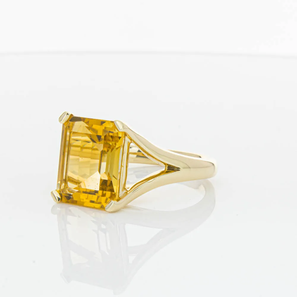 14ct Yellow Gold Citrine Verona Ring