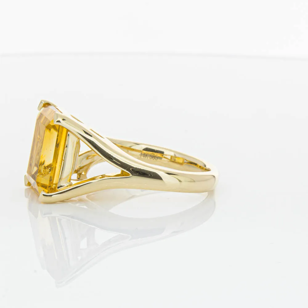 14ct Yellow Gold Citrine Verona Ring