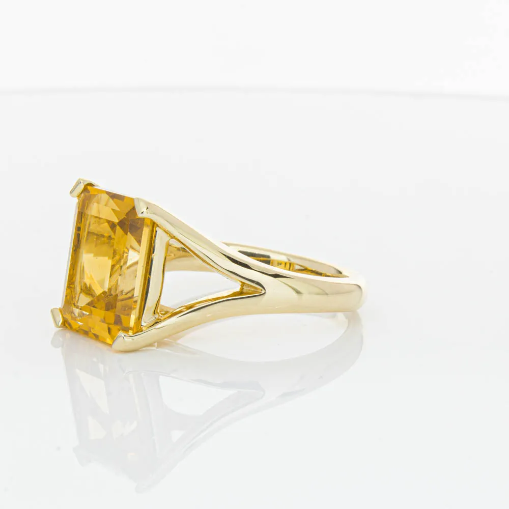 14ct Yellow Gold Citrine Verona Ring