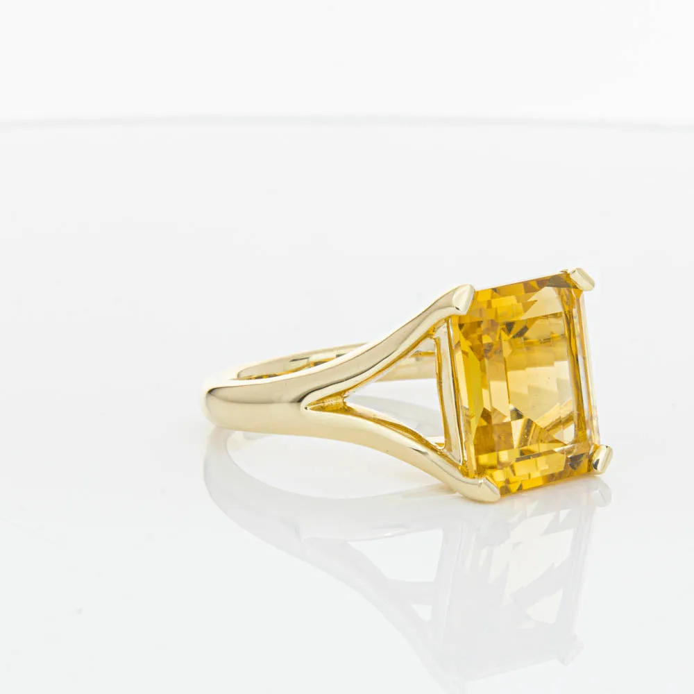 14ct Yellow Gold Citrine Verona Ring