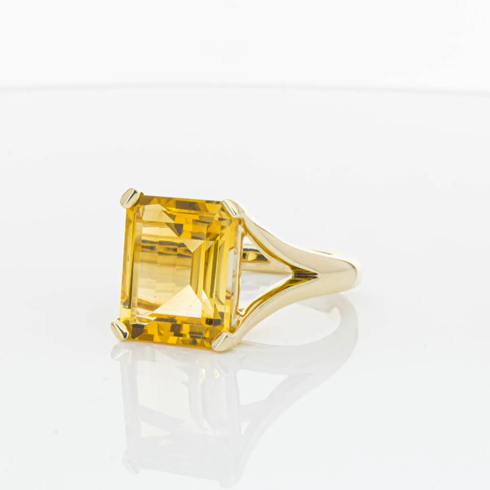 14ct Yellow Gold Citrine Verona Ring