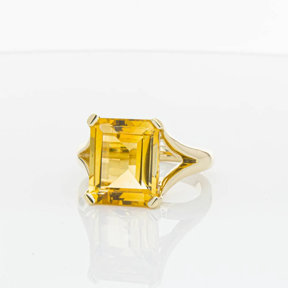 14ct Yellow Gold Citrine Verona Ring