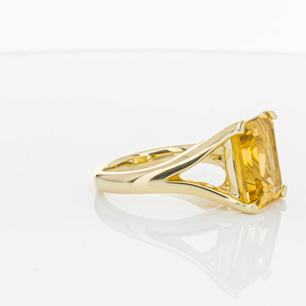 14ct Yellow Gold Citrine Verona Ring