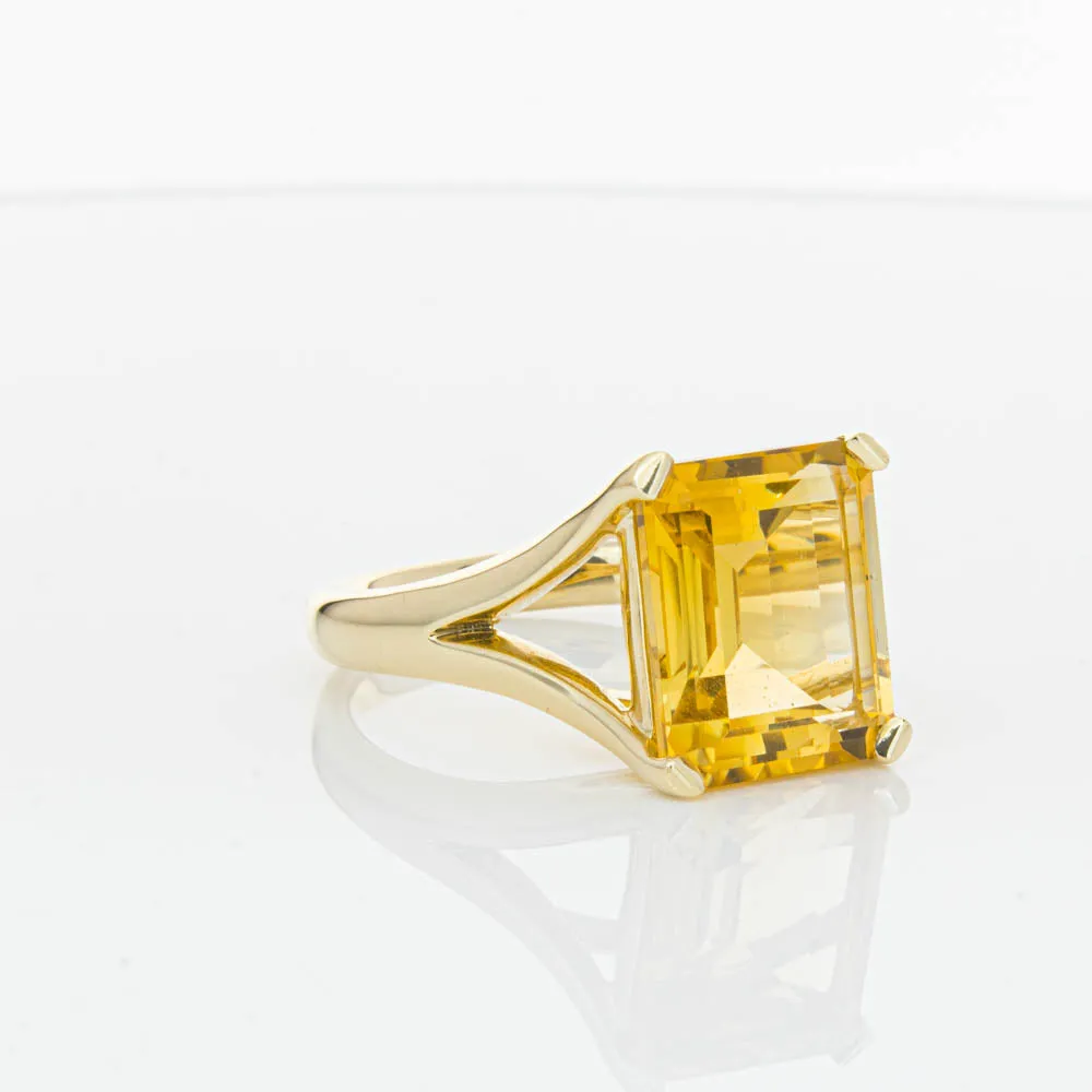 14ct Yellow Gold Citrine Verona Ring