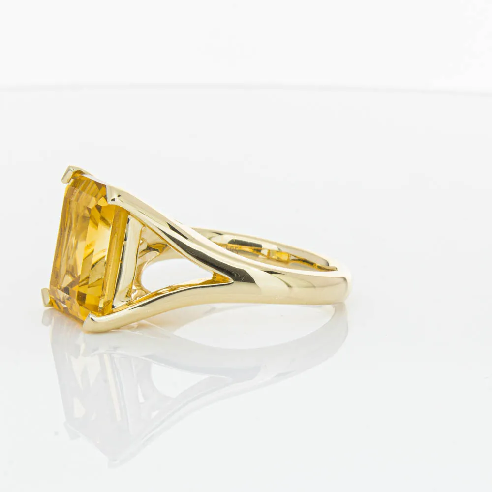 14ct Yellow Gold Citrine Verona Ring