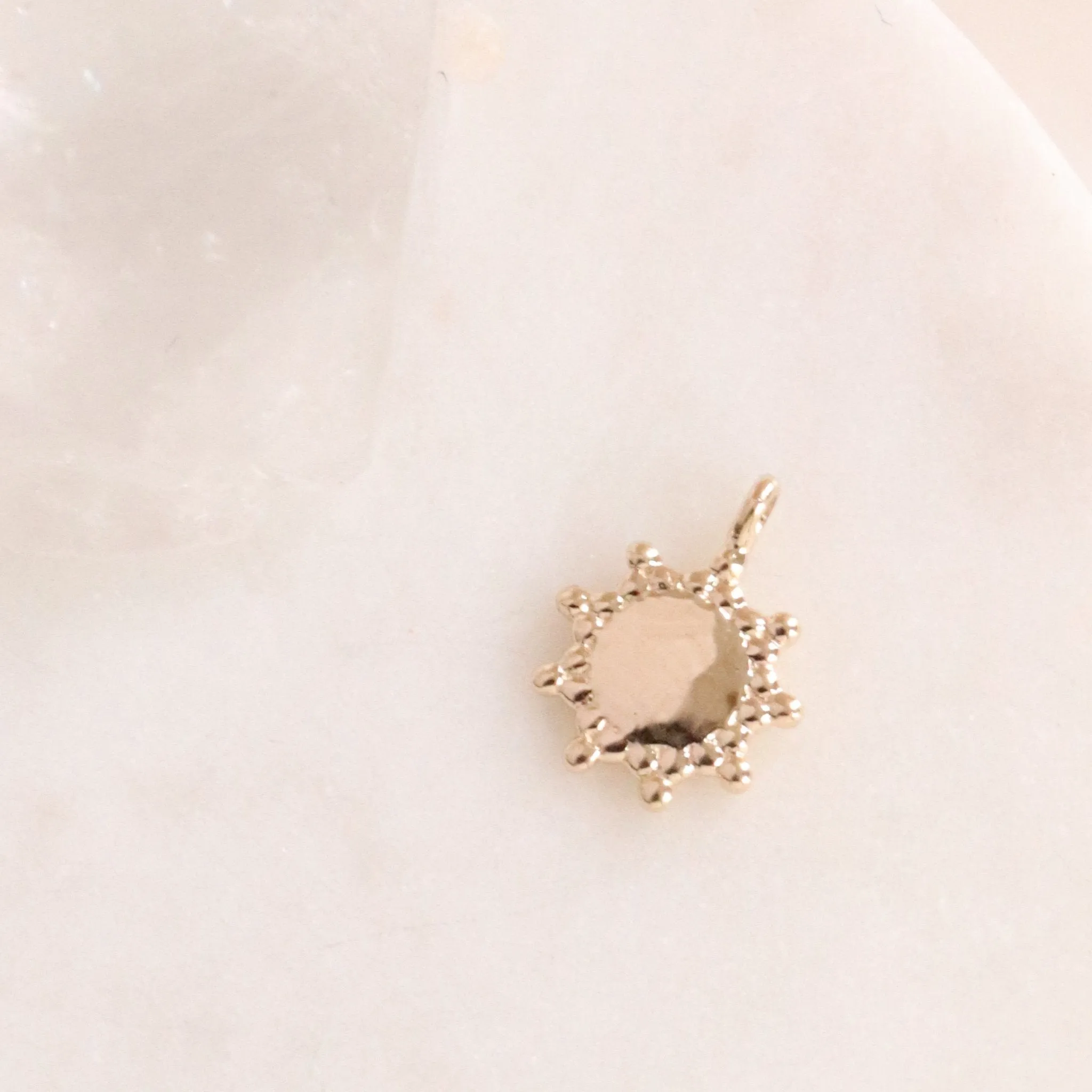 14K SOLID GOLD - BELIEVE SOLEIL NAMESAKE CHARM