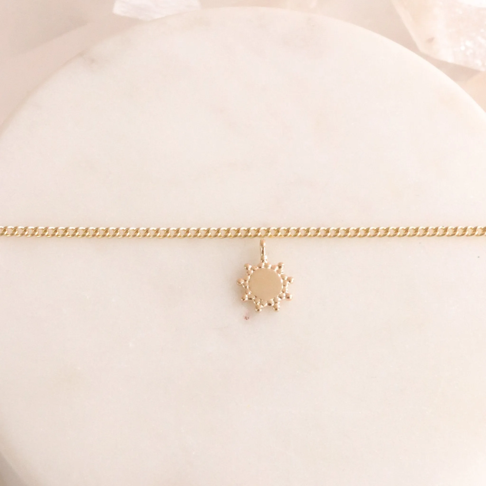 14K SOLID GOLD - BELIEVE SOLEIL NAMESAKE CHARM