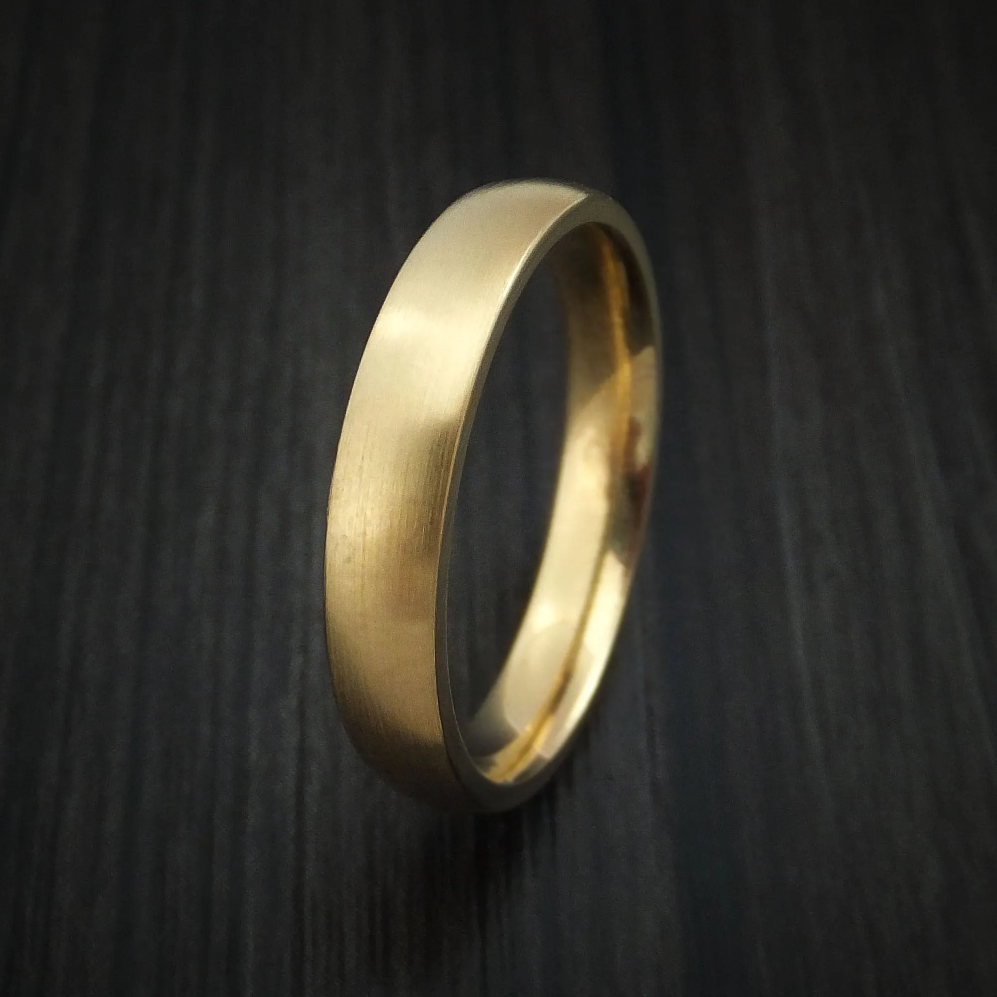 14K Yellow Gold Classic Style Wedding Band Custom Made