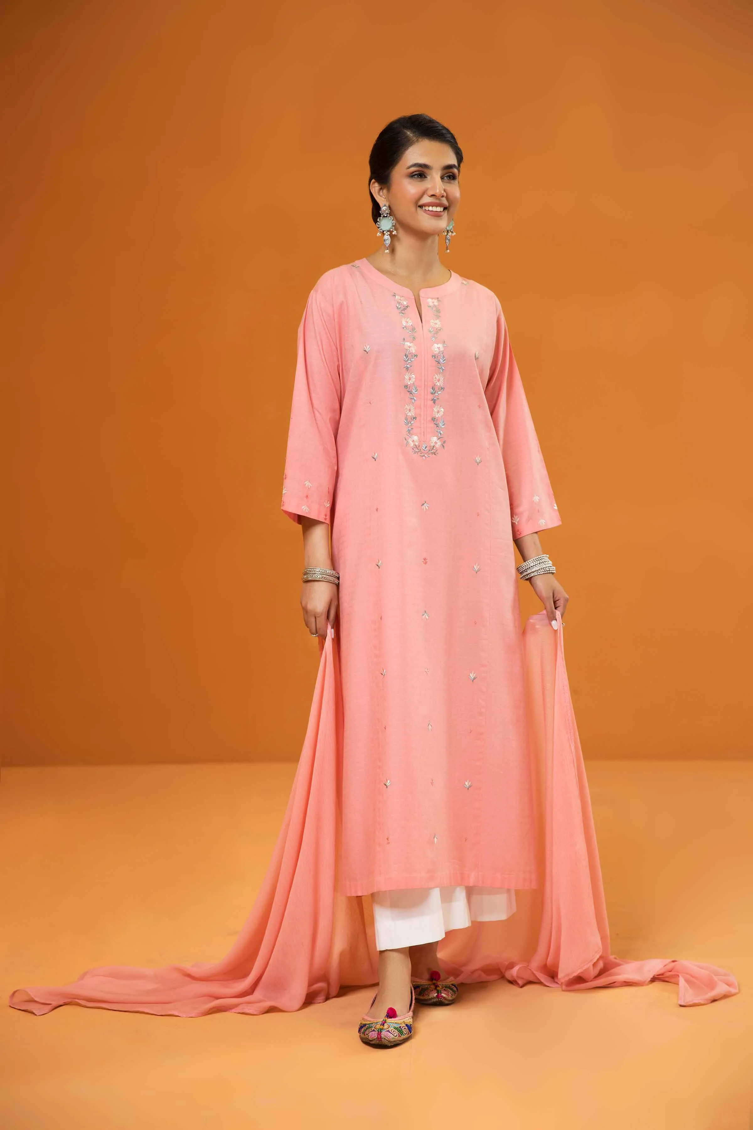 2 Piece - Embroidered Suit - PS23-169