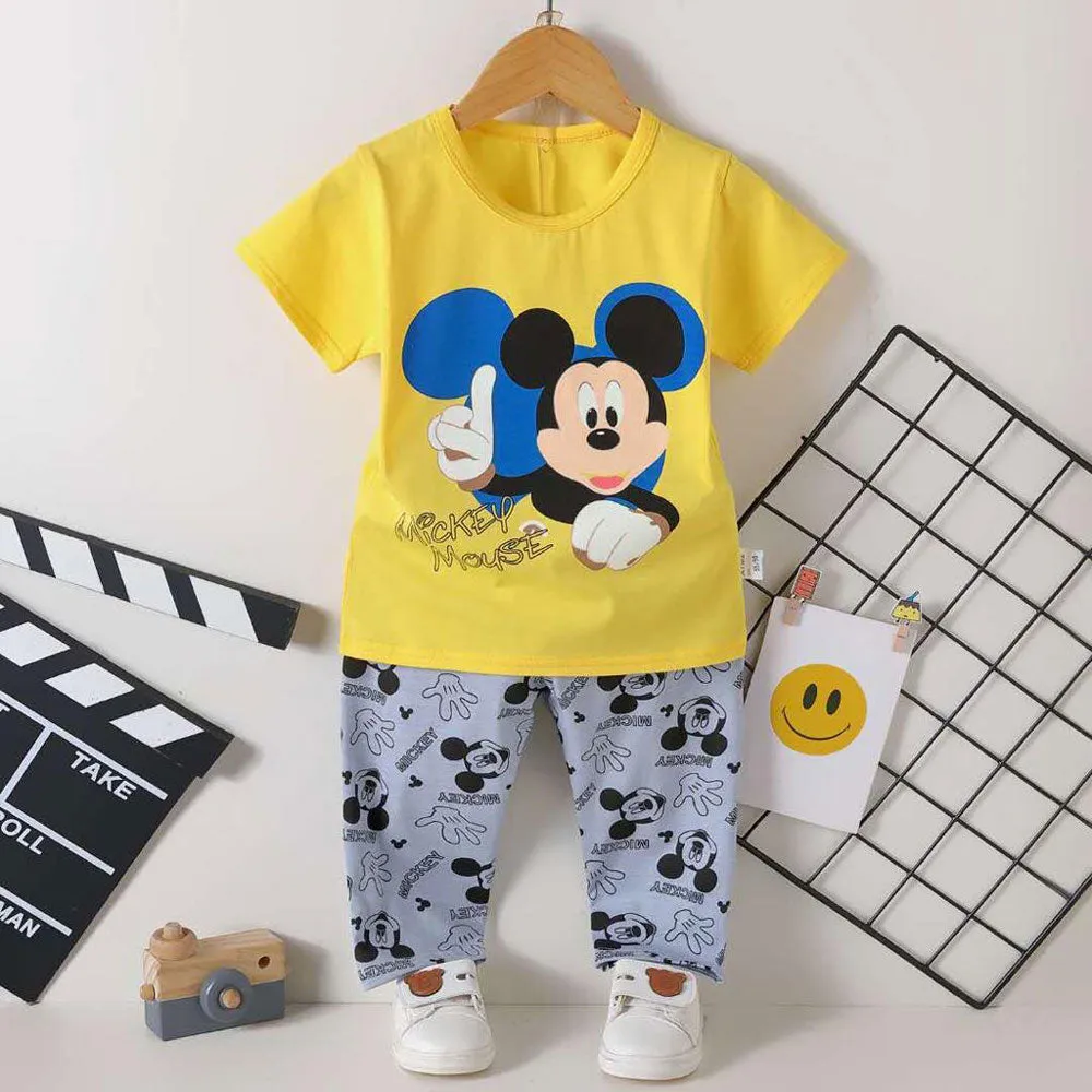 2 Piece Set Mickey Mouse Yellow 1852