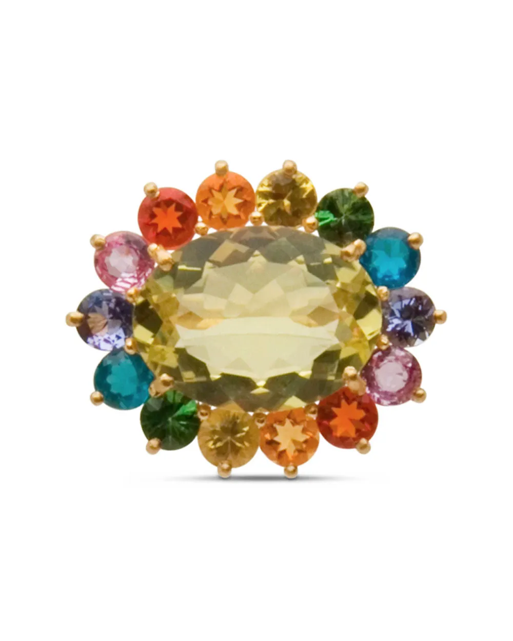 22k Yellow Gold Rainbow Hortens Ring