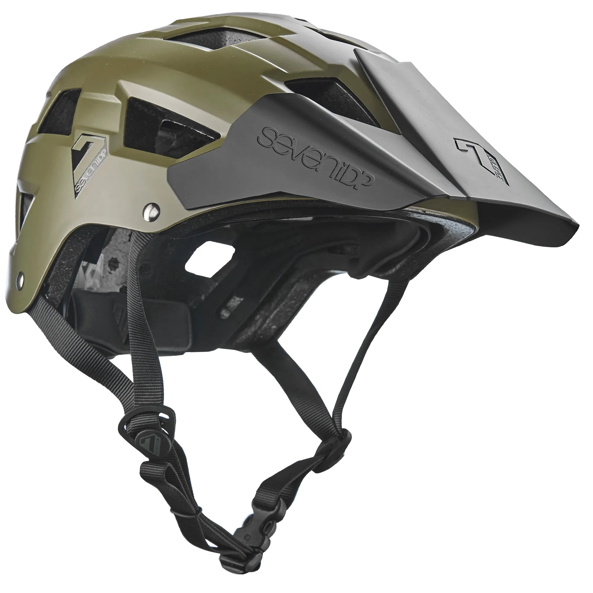 7 iDP M5 MTB Helmet - Army Green