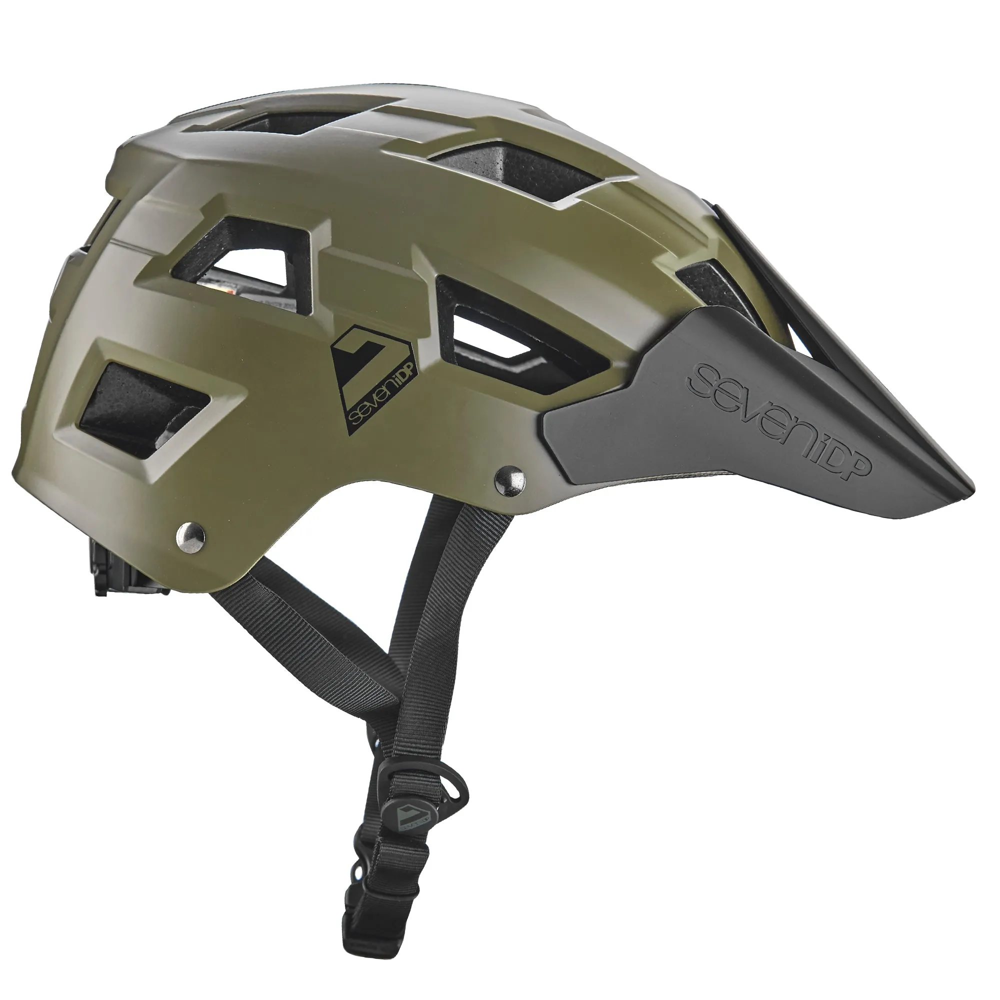 7 iDP M5 MTB Helmet - Army Green