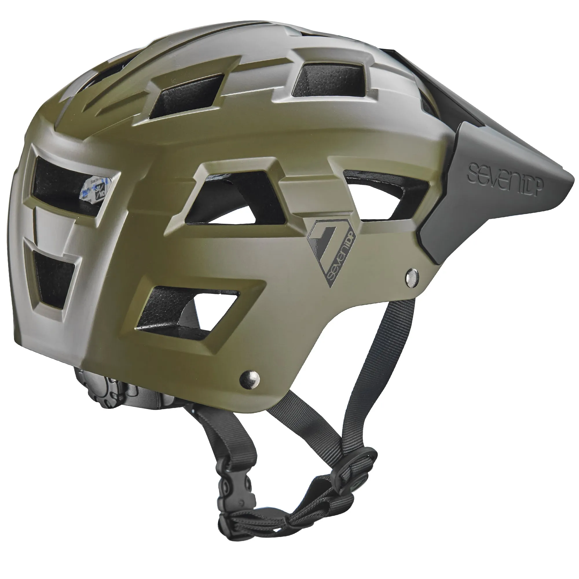 7 iDP M5 MTB Helmet - Army Green