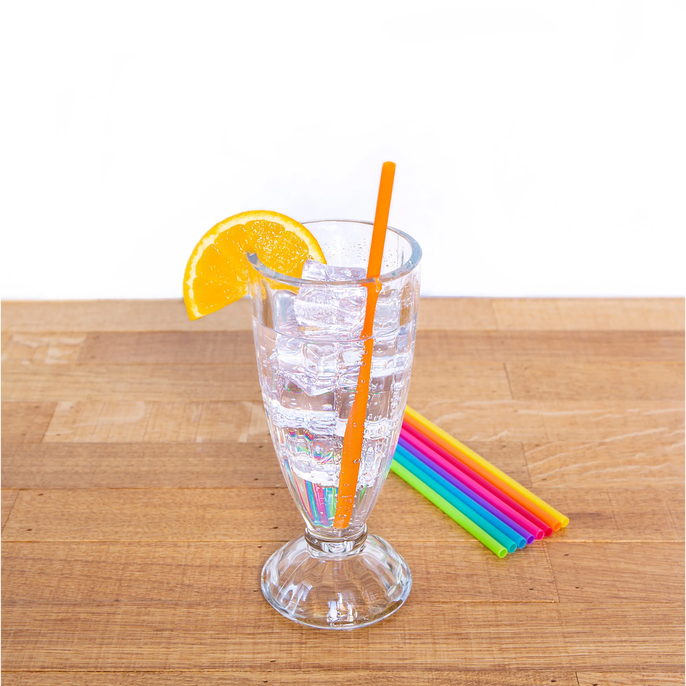 8” Bright Color Reusable Straws