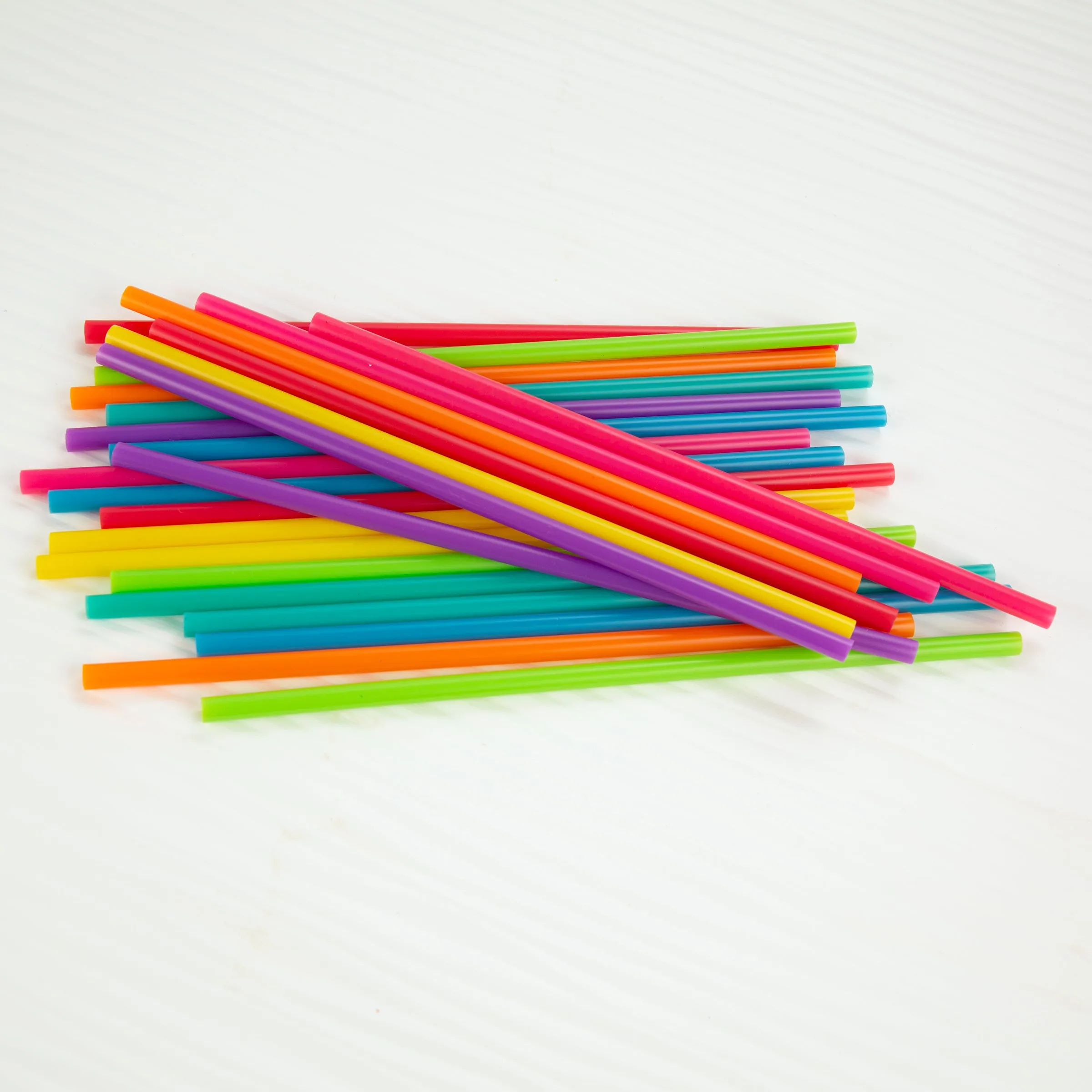 8” Bright Color Reusable Straws