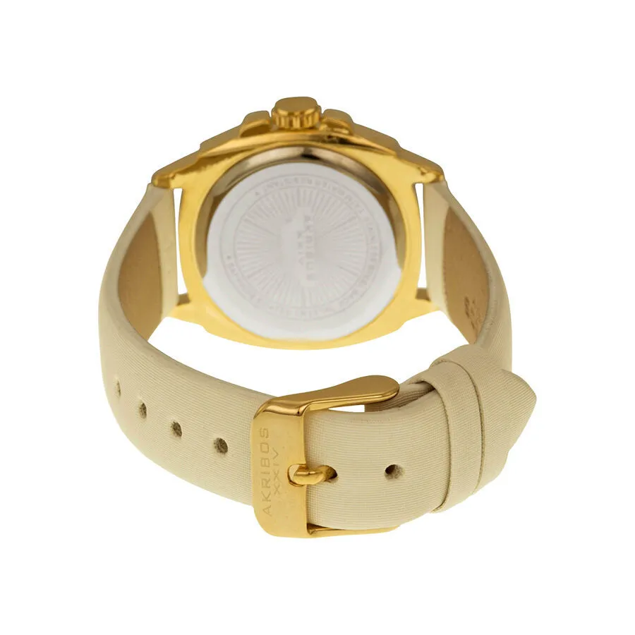 Akribos Xxiv Gold-tone Base Metal Ladies Watch AK742YGW