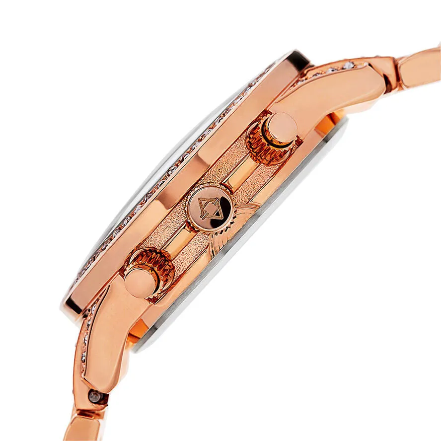 Akribos Xxiv Rose Gold-tone Dial Ladies Watch AK776RG