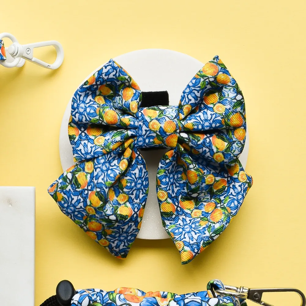 Amalfi Lemon Sailor Bow Tie