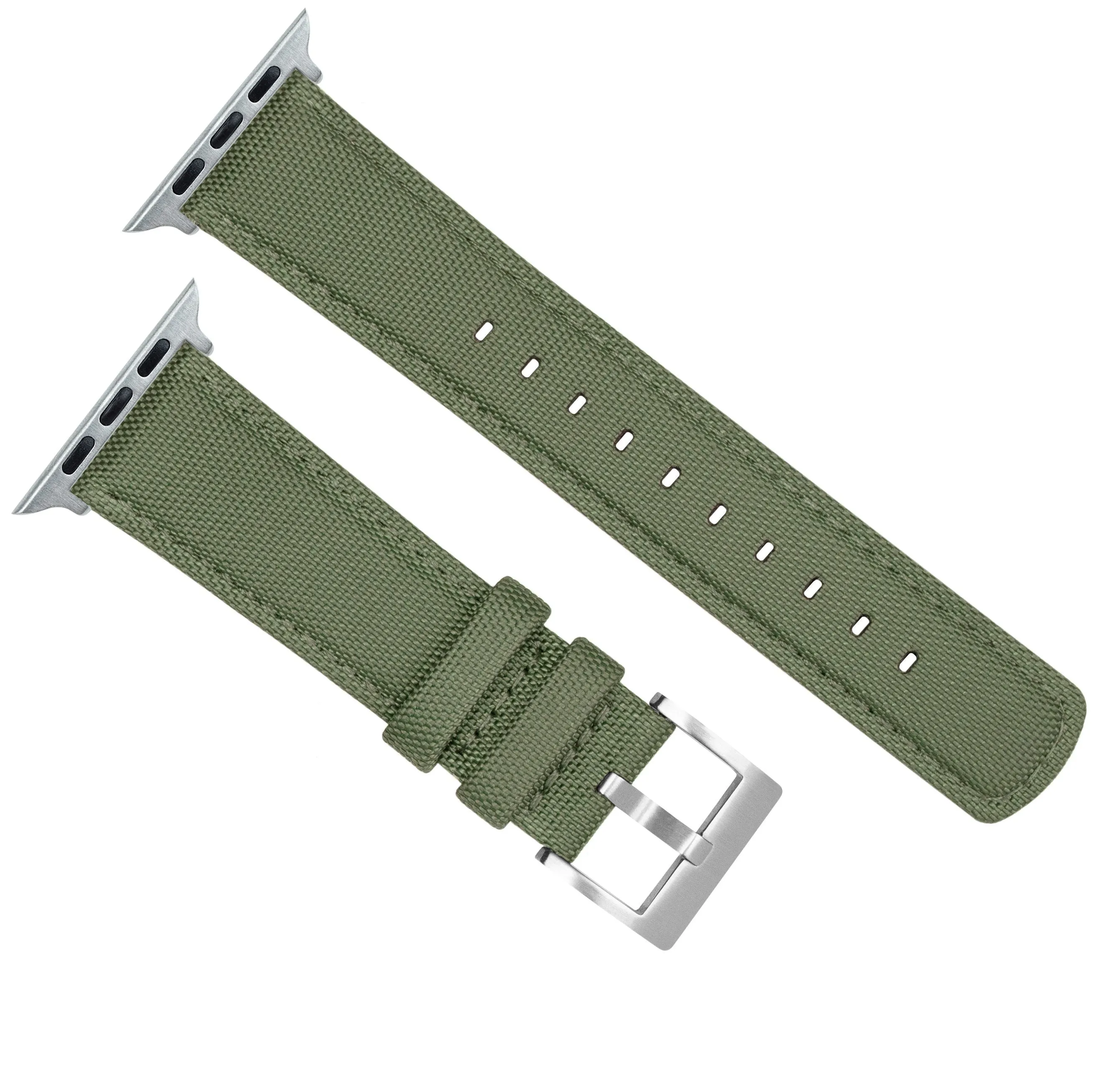 Apple Watch Army Green Sailcloth Watch Band