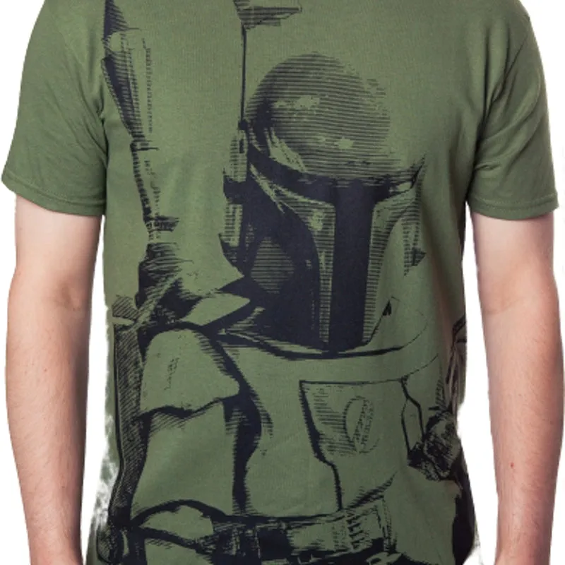 Army Green Boba Fett Shirt