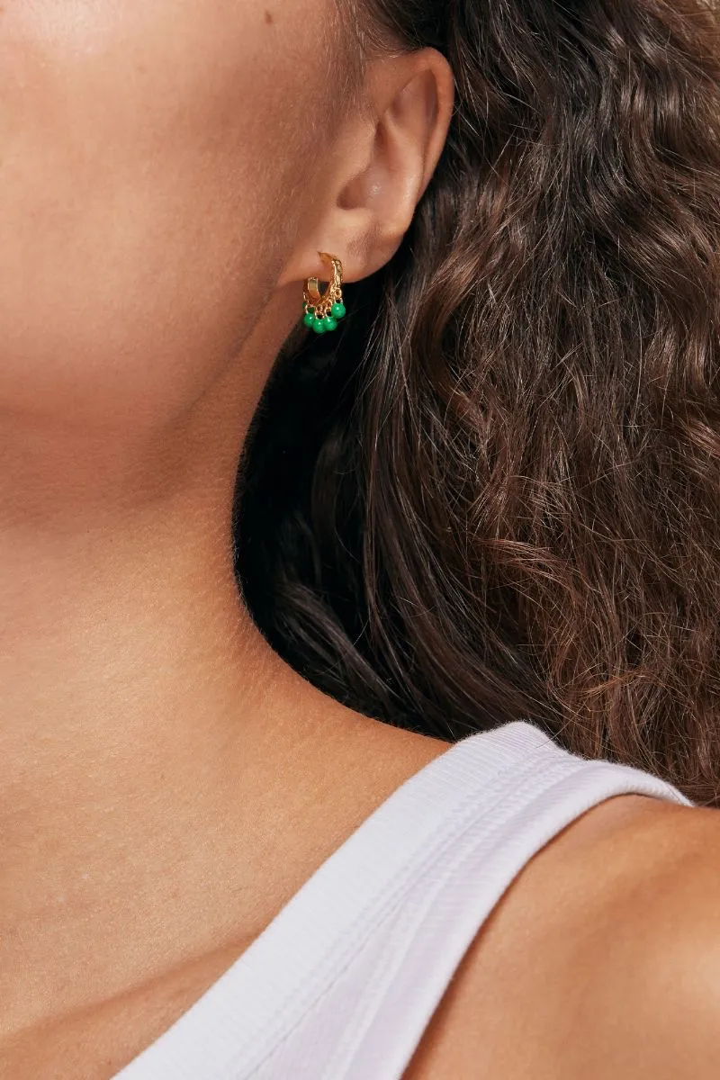 Astrid | Grass Green | Earrings fra Enamel