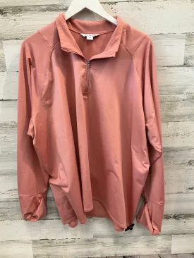 Athletic Top Long Sleeve Collar By Athleta In Coral, Size: 3x