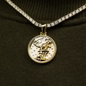 Atlas Thinker Coin Pendant