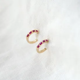 Baguette Ruby Clicker Hoops