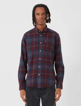 Barbour Highland Check 7 Tailored Shirt - Merlot Red