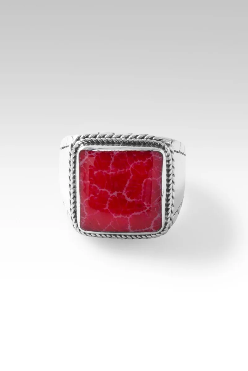 Believe Always Ring™ in Red Indonesian Coral