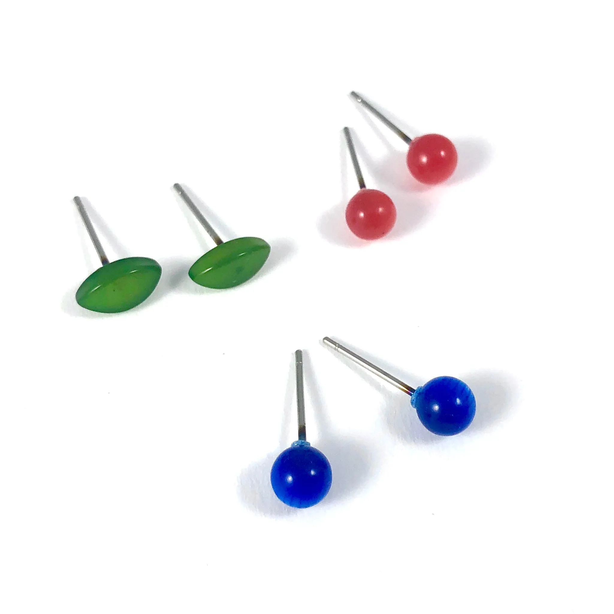 Berry Bud Moonglow Tiny Studs Earrings Set