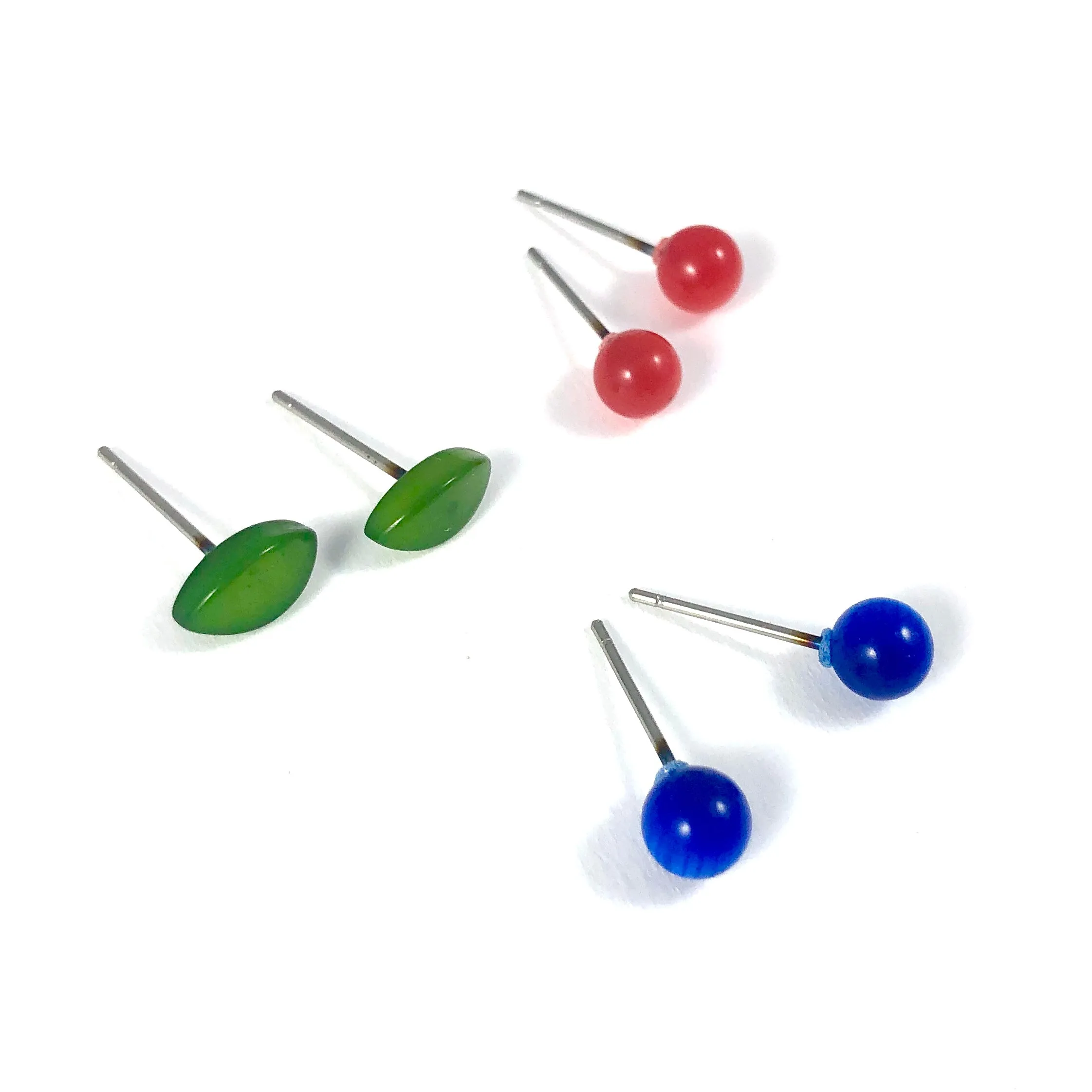 Berry Bud Moonglow Tiny Studs Earrings Set