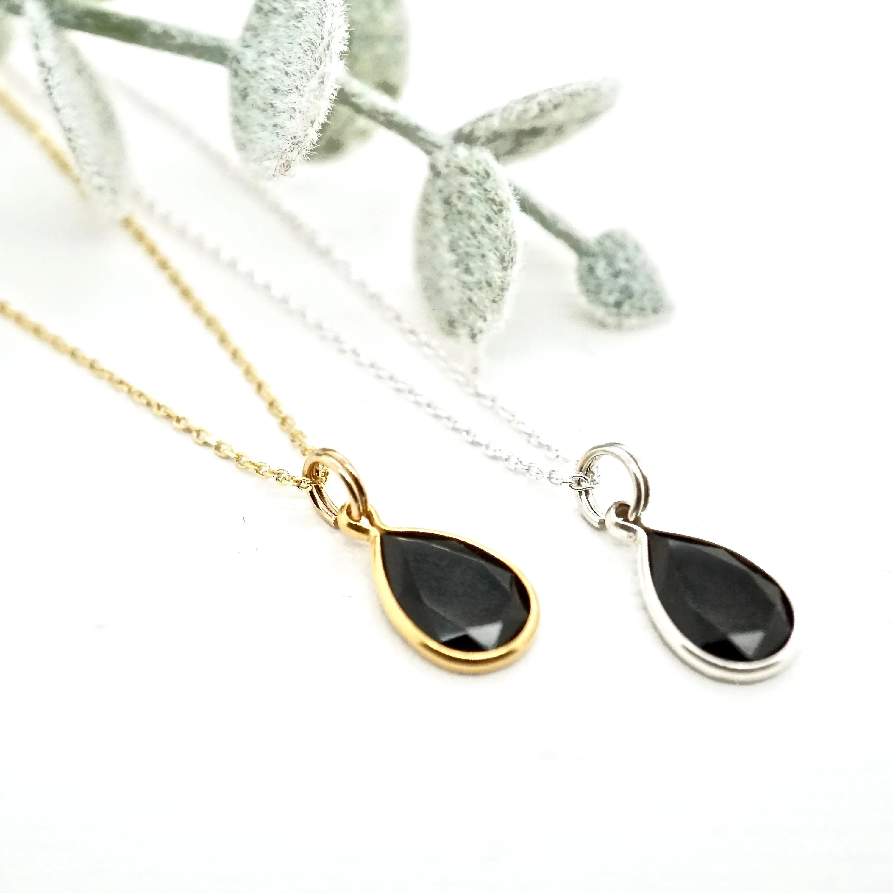 Black Onyx Stone Necklace - Women's Onyx Necklace