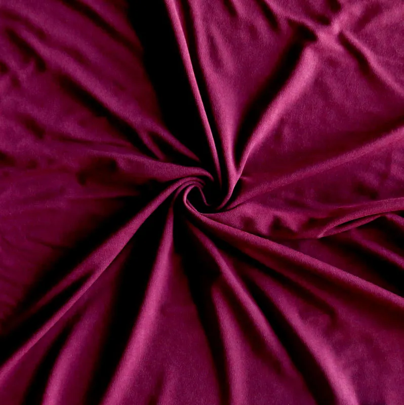 Burgundy Bamboo Lycra Jersey Knit Fabric