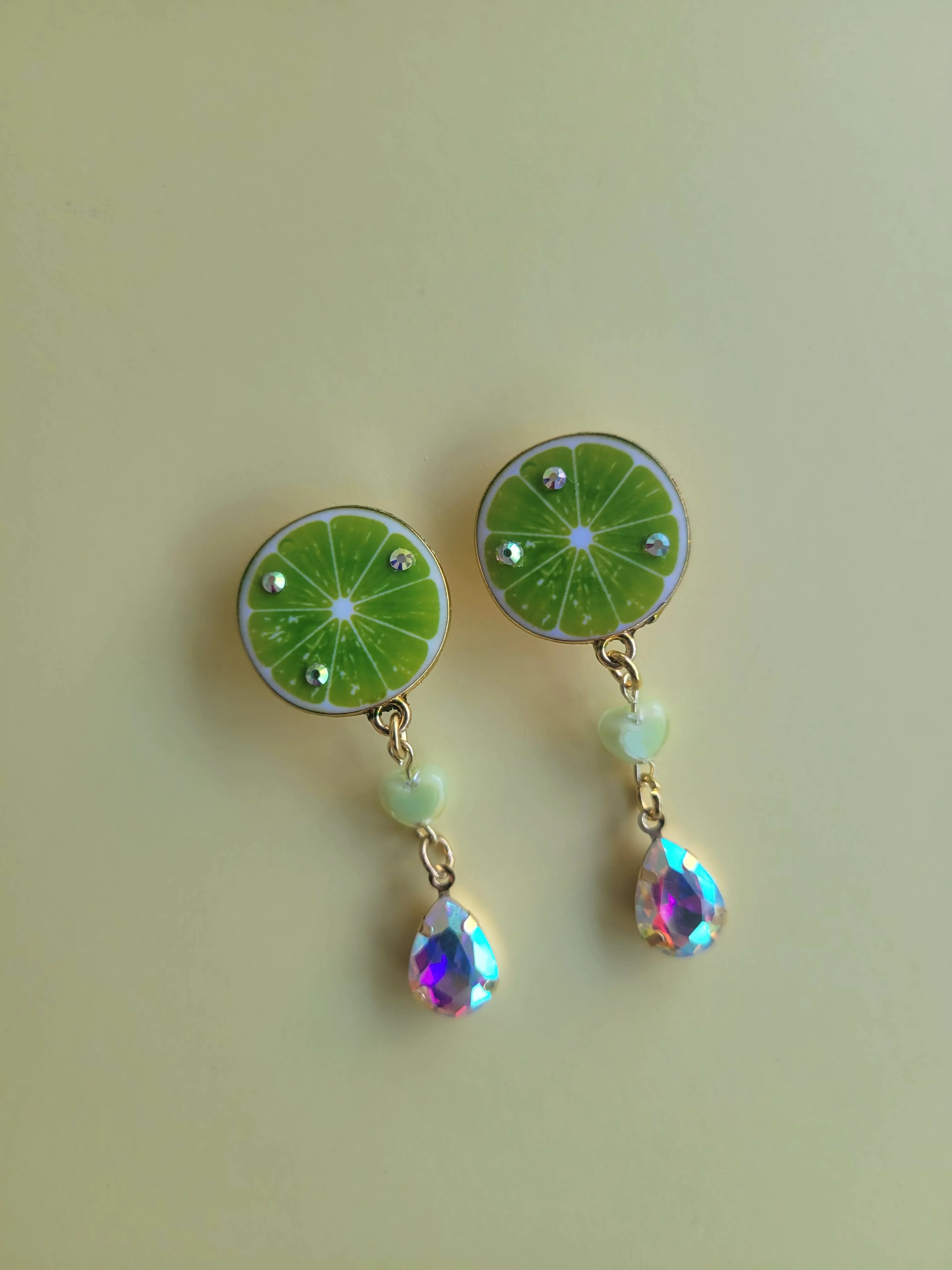 Citrus Juicy Drop Clip-on Earrings