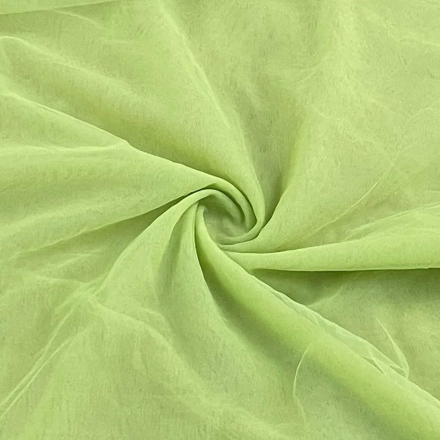 Classic Pear Green Solid Net Fabric