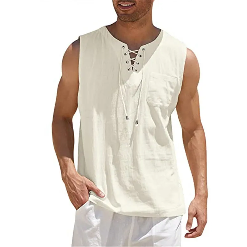 Collar Vest Tie Tank