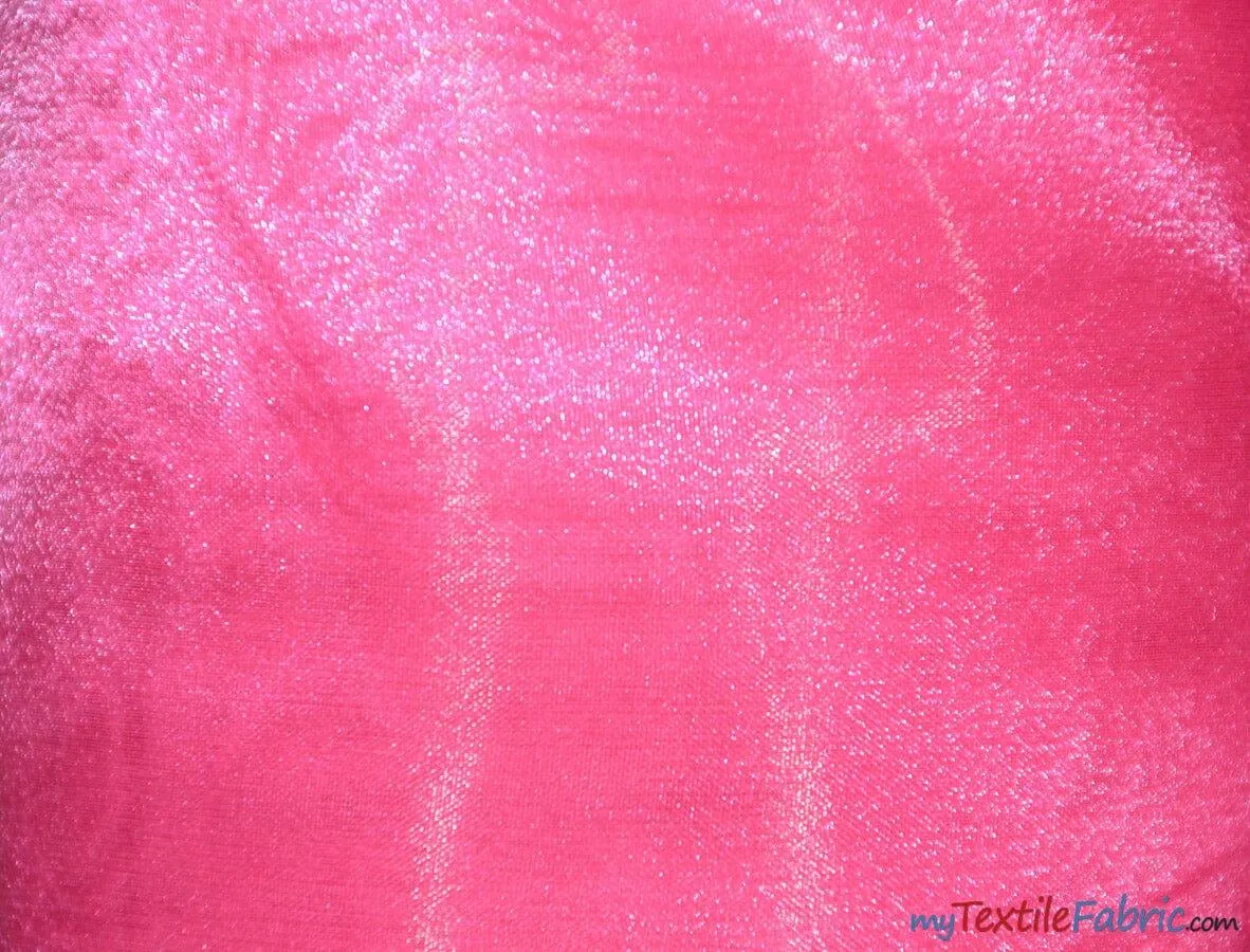 Crystal Organza Fabric | Sparkle Sheer Organza | 60" Wide | Wholesale Bolt | Multiple Colors |