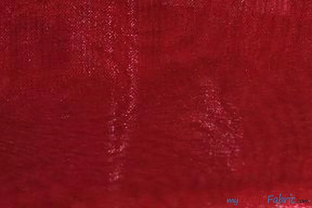 Crystal Organza Fabric | Sparkle Sheer Organza | 60" Wide | Wholesale Bolt | Multiple Colors |