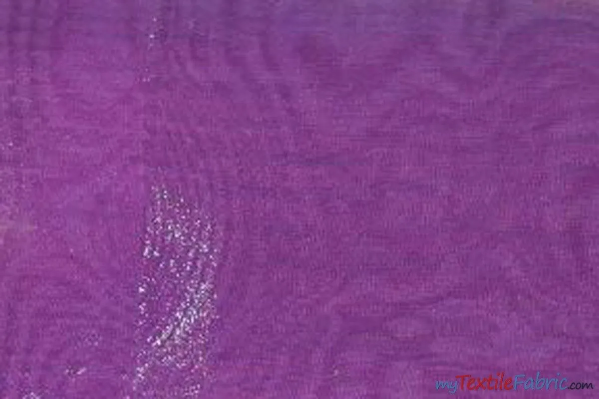 Crystal Organza Fabric | Sparkle Sheer Organza | 60" Wide | Wholesale Bolt | Multiple Colors |