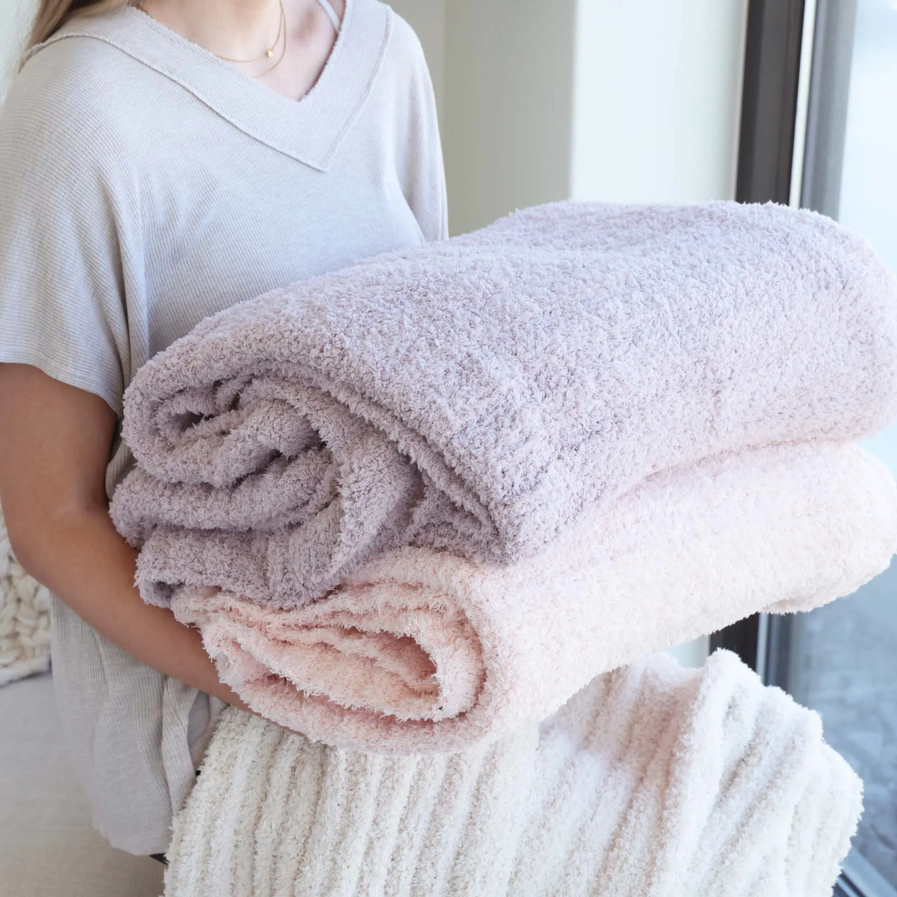 CuddleLane™ Luxe Blankets | Rose